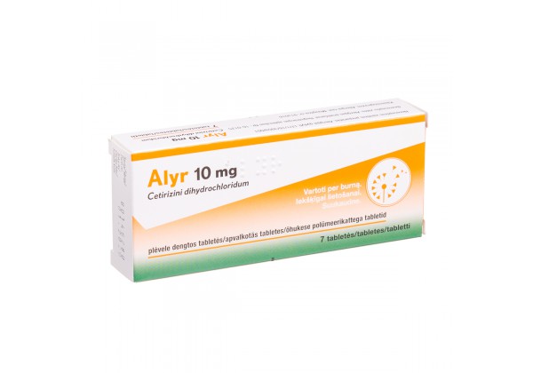 ALYR, 10 mg, covered tablets, N7