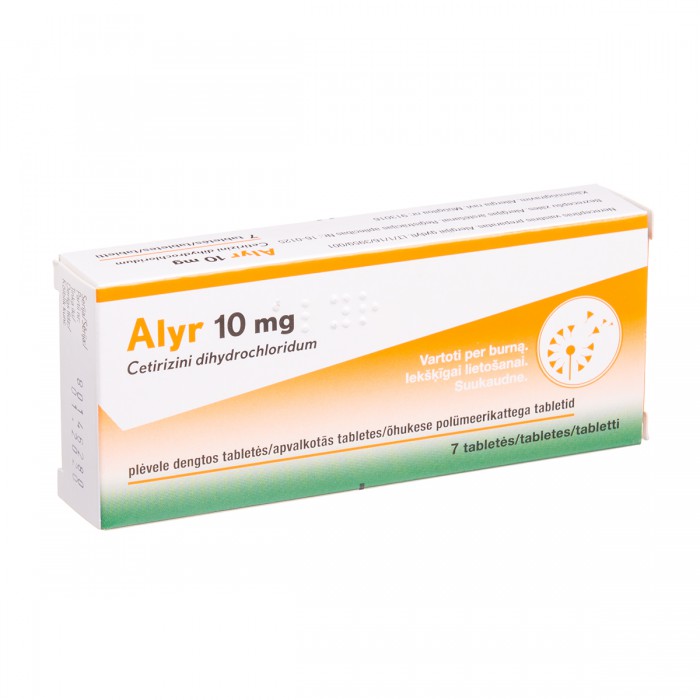 ALYR, 10 mg, covered tablets, N7