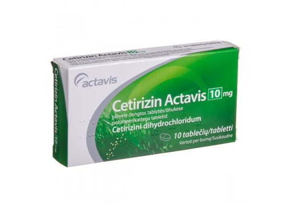 Cetirizin Actavis 10 mg Tablets N10