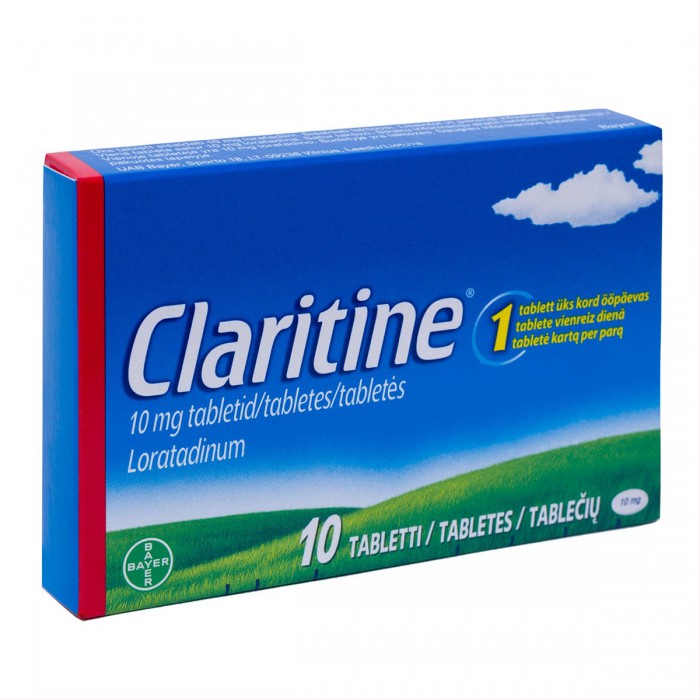 Claritine (loratadine) 10 mg tablets, N10