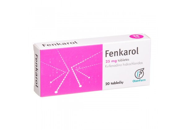 Fenkarol 25mg tablets N20