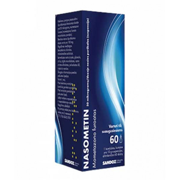 Nasometin Nasal Spray - Mometasone Furoate (60 sprays)