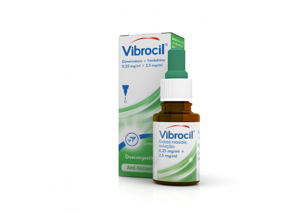 Vibrocil Nasal Drops, 2,5 MG/0,25 MG/ML, 15 ml